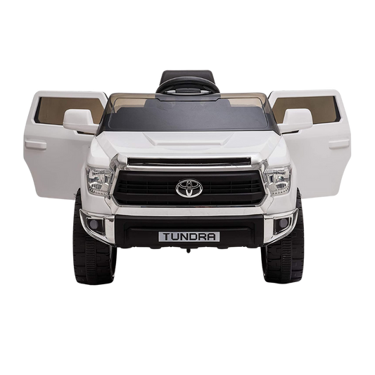 Licensed Toyota Tundra 12V Kids Ride-On Truck - White