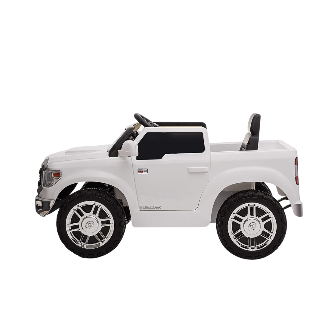 Licensed Toyota Tundra 12V Kids Ride-On Truck - White