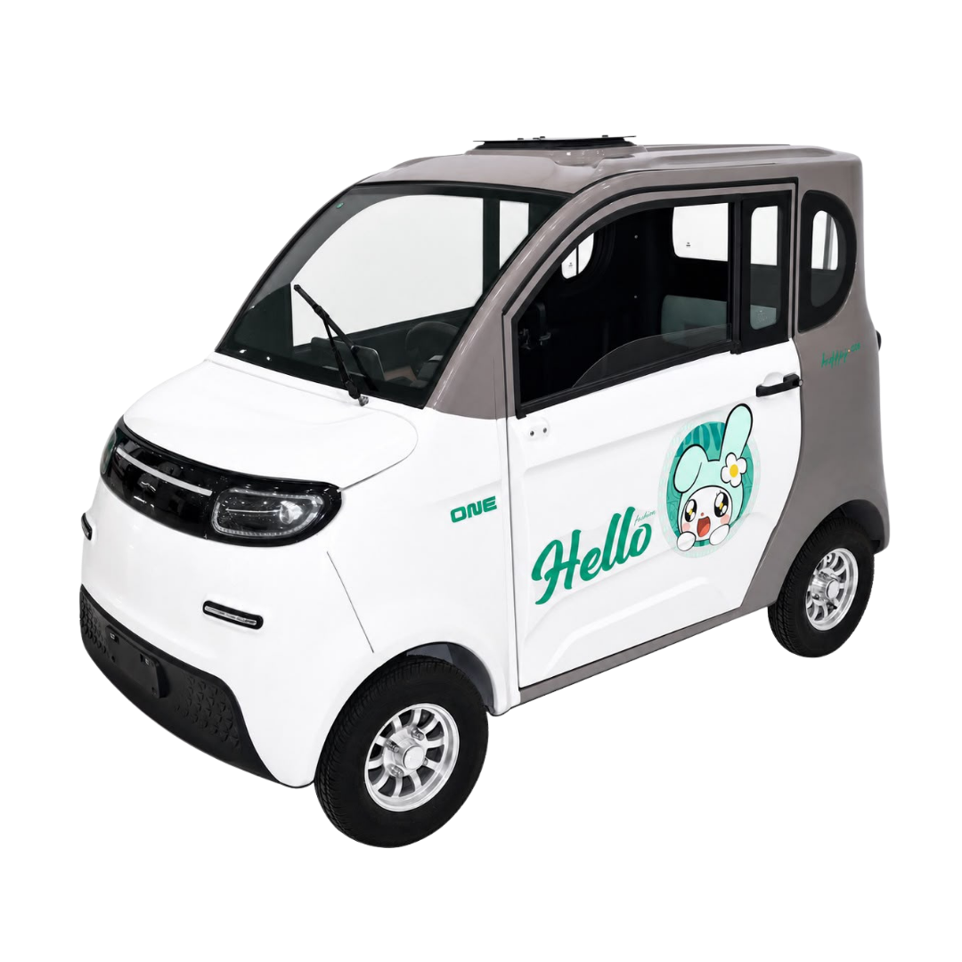 4-Seater Electric Mini Car | 1000W 60V 38A Enclosed EV Car 400KG UAE