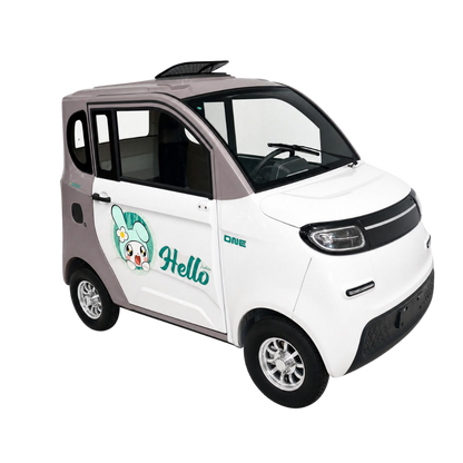 4-Seater Electric Mini Car | 1000W 60V 38A Enclosed EV Car 400KG UAE