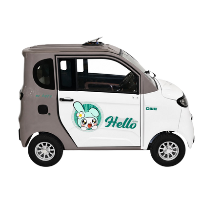 4-Seater Electric Mini Car | 1000W 60V 38A Enclosed EV Car 400KG UAE