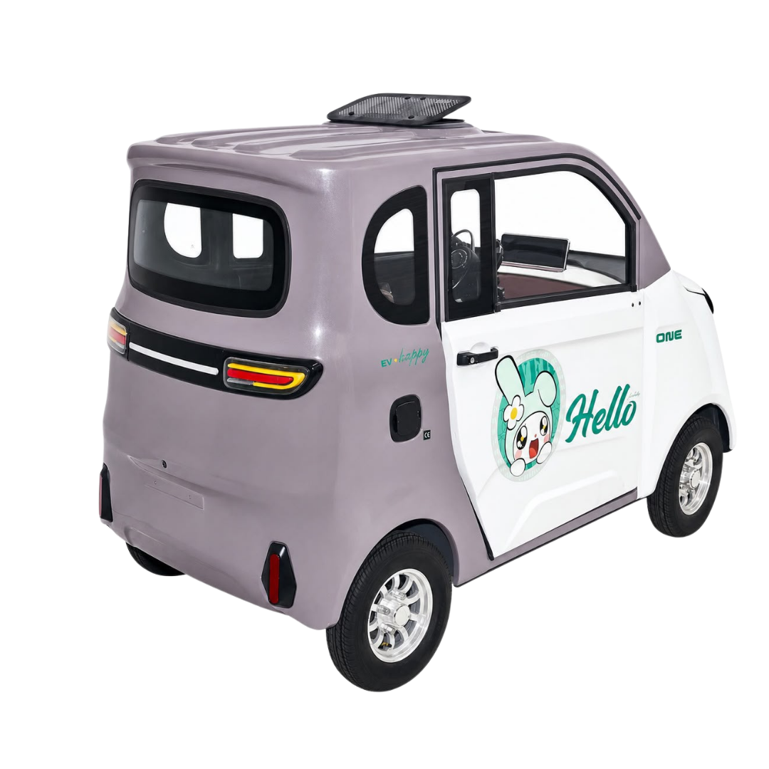 4-Seater Electric Mini Car | 1000W 60V 38A Enclosed EV Car 400KG UAE