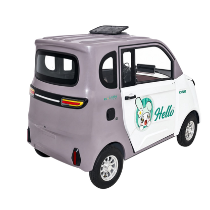 4-Seater Electric Mini Car | 1000W 60V 38A Enclosed EV Car 400KG UAE