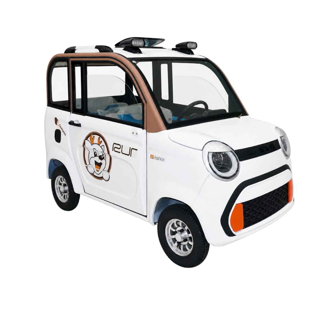 4-Seater Electric Mini Car | 1000W 60V 38A Enclosed EV Car 400KG UAE