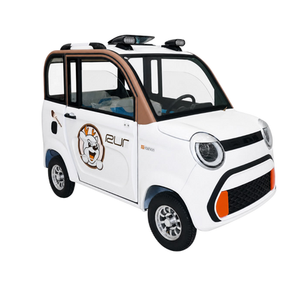 4-Seater Electric Mini Car | 1000W 60V 38A Enclosed EV Car 400KG UAE