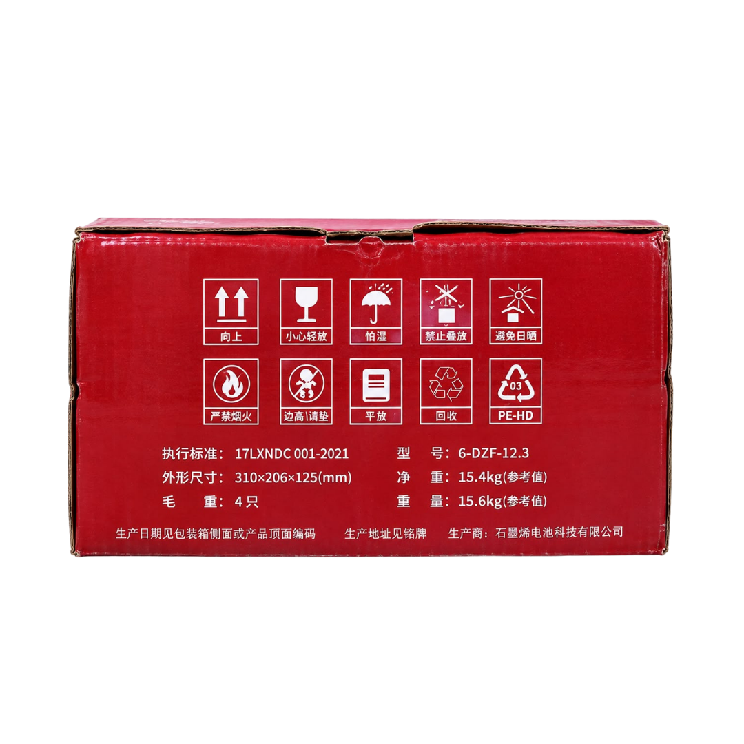 48V 12.2Ah E-Bike Battery Set (4x 12V 12.3Ah) | 6-DZF-12.2 Sealed Lead Acid Pack UAE