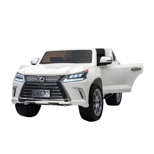 Licensed Lexus LX570 24V Kids Ride-On SUV (4WD) - White