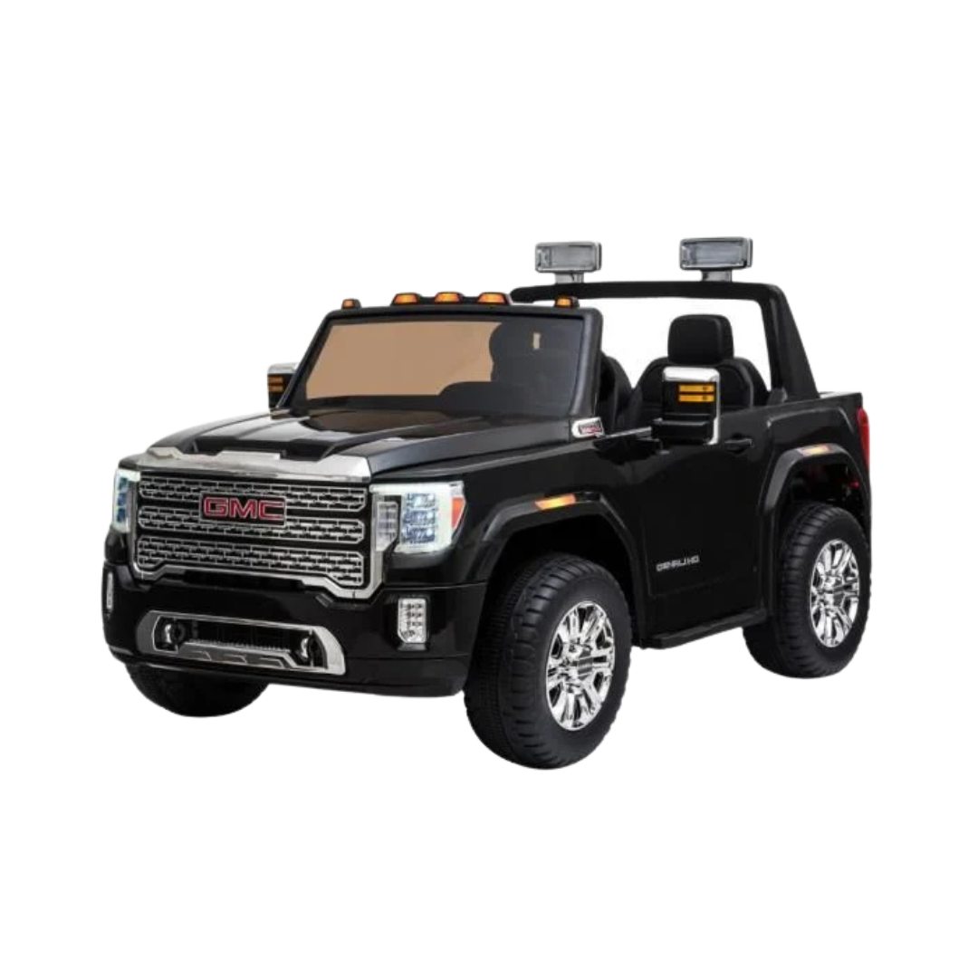 Licensed GMC Sierra Denali 12V Kids Ride-On Truck - Black