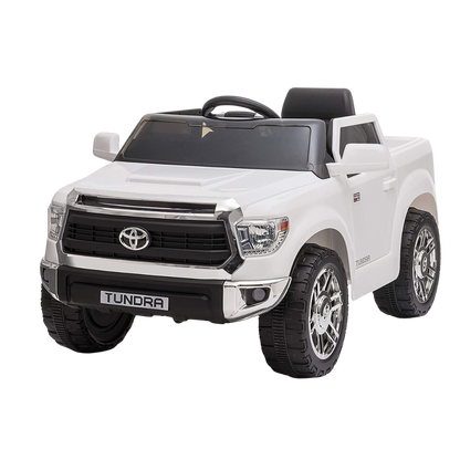 Licensed Toyota Tundra 12V Kids Ride-On Truck - White