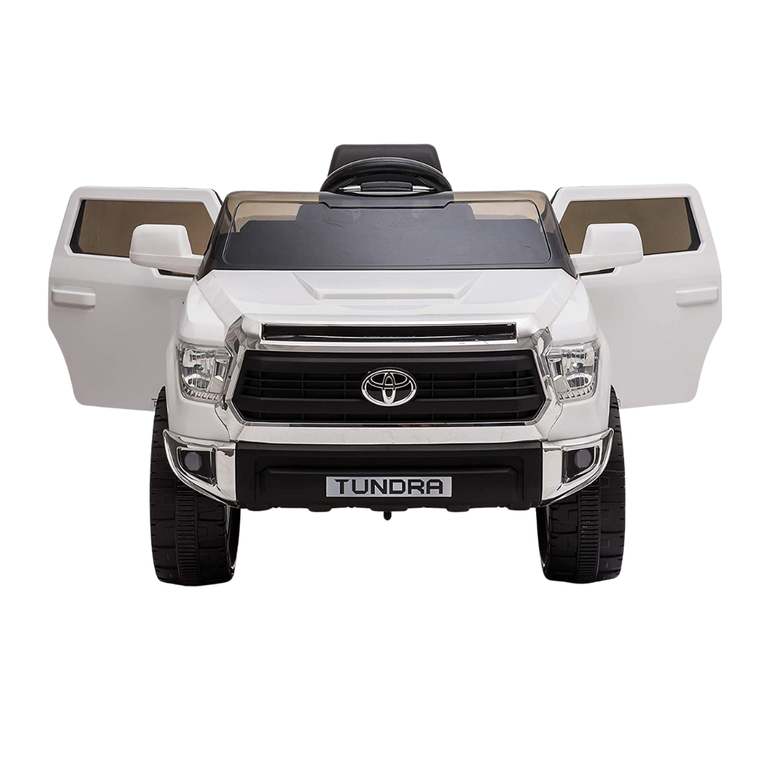 Licensed Toyota Tundra 12V Kids Ride-On Truck - White
