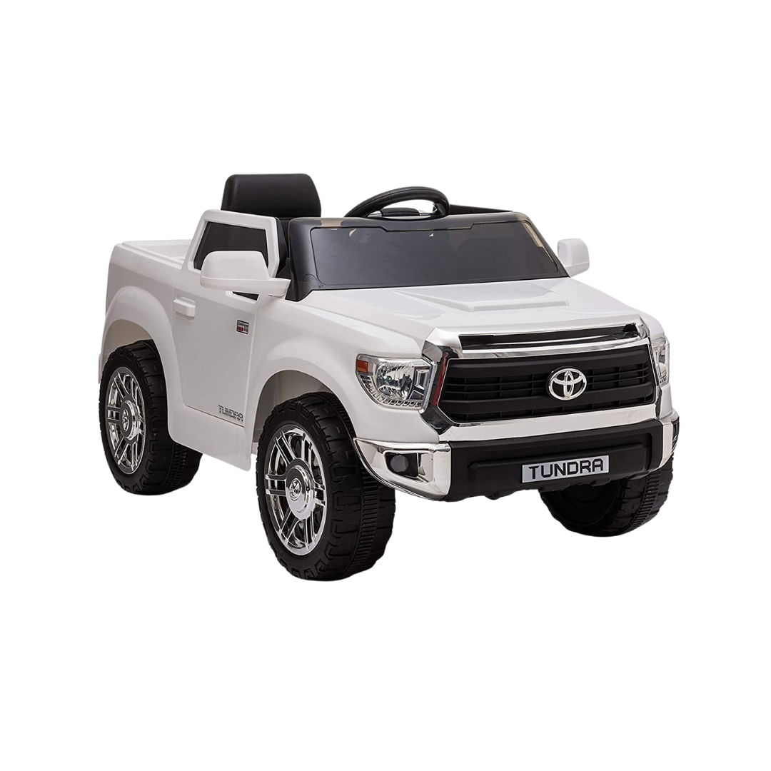 Licensed Toyota Tundra 12V Kids Ride-On Truck - White