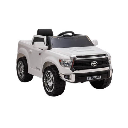 Licensed Toyota Tundra 12V Kids Ride-On Truck - White