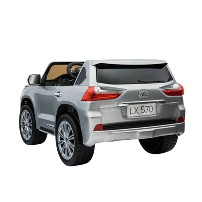 Lexus LX570 24V Kids Ride-On SUV (4WD) - Painted Silver