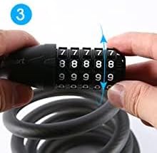 5-Digit Combination Scooter & Bike Lock (1.2M) - Anti-Theft
