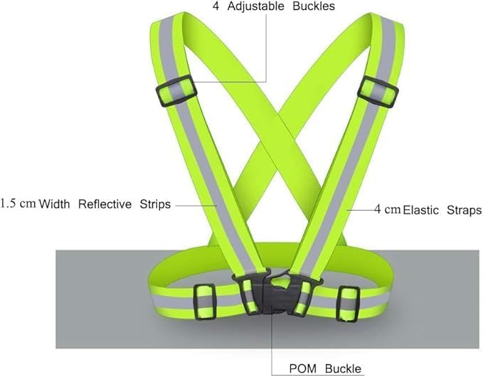 High-Visibility Reflective Safety Vest for E-Scooters, Cycling & Running