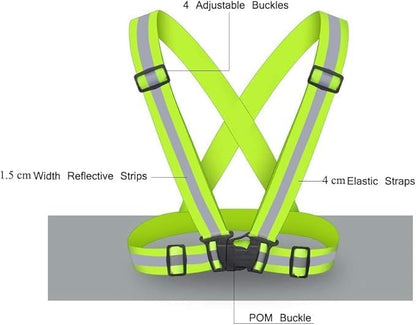 High-Visibility Reflective Safety Vest for E-Scooters, Cycling & Running