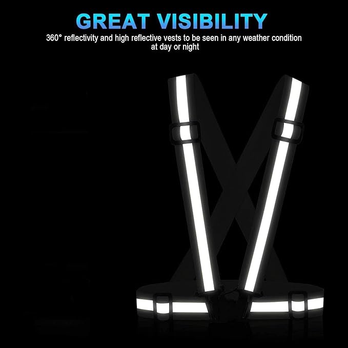 High-Visibility Reflective Safety Vest for E-Scooters, Cycling & Running