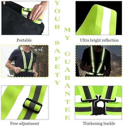 High-Visibility Reflective Safety Vest for E-Scooters, Cycling & Running