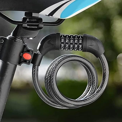 5-Digit Combination Scooter & Bike Lock (1.2M) - Anti-Theft