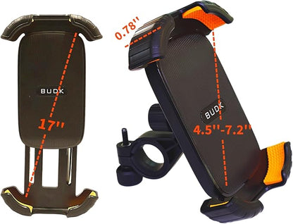Universal E-Scooter & Bike Phone Holder (Auto-Locking & Shockproof)