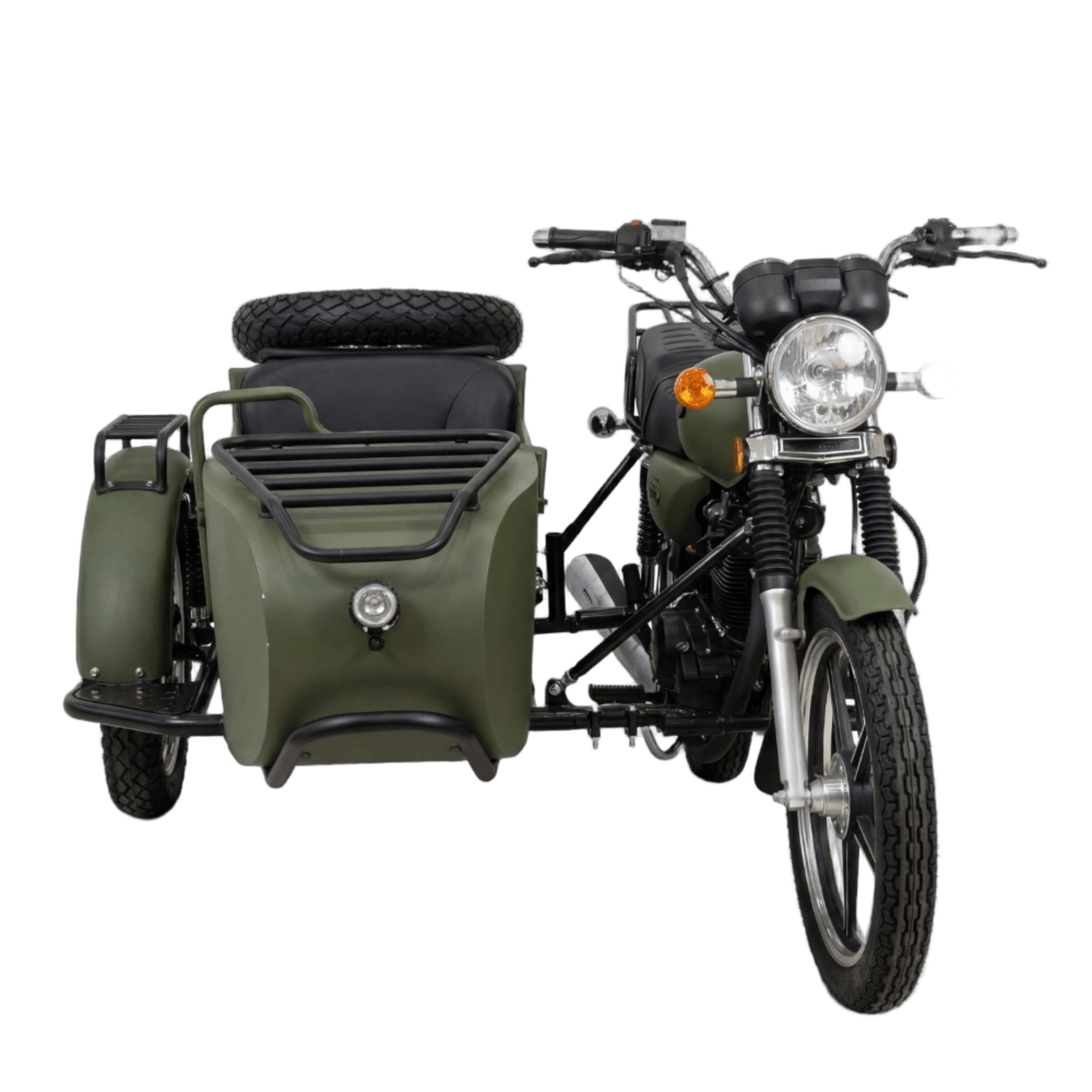 200cc Heavy-Duty Sidecar Motorcycle | Retro Classic Side-Banked Bike 500KG UAE