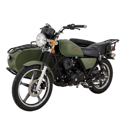 200cc Heavy-Duty Sidecar Motorcycle | Retro Classic Side-Banked Bike 500KG UAE