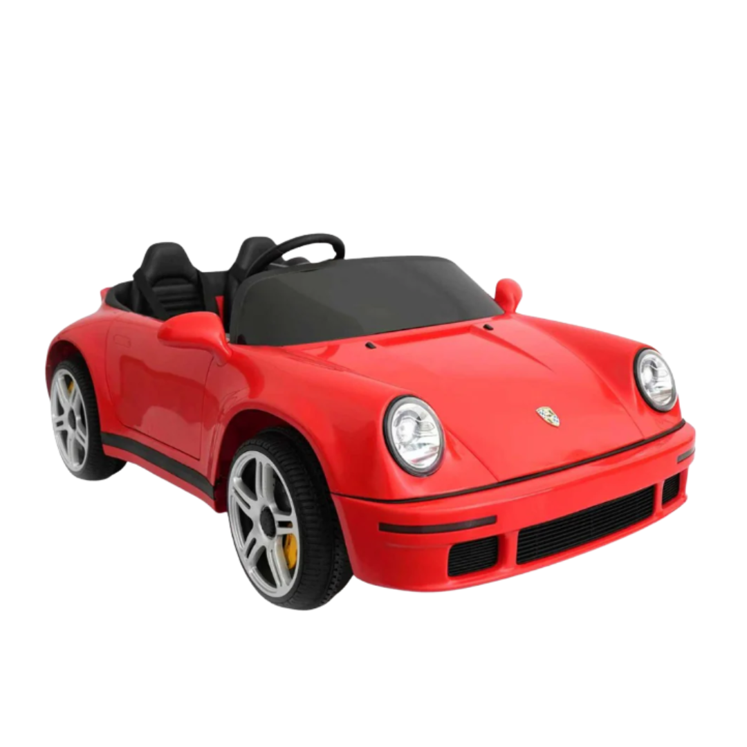Megastar Licensed Porsche 24V Ride-On Car for Kids (2-Seater) with Remote