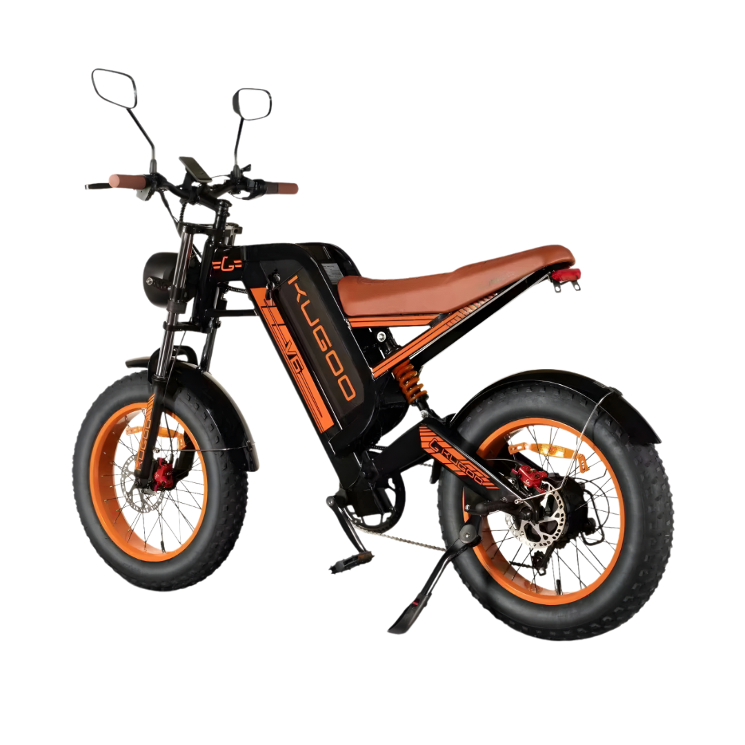 Kugoo V6 Electric Fatbike | Retro Style Off-Road E-Bike | UAE